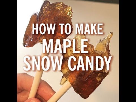 How to make maple snow candy