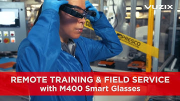 Worker training with the use of AR glasses (Vuzix M-series)