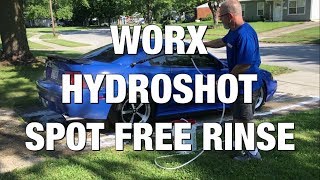 Spottless Rinse with Worx Hydroshot