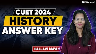 CUET 2024 History Answer Key 2024 📝| 18 May 2024 - CUET 2024 Exam Answer Key ✅