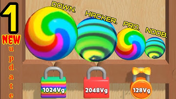 Blob Merge 3D | Noob vs Pro vs Hacker vs Down in blob merge 3d #1