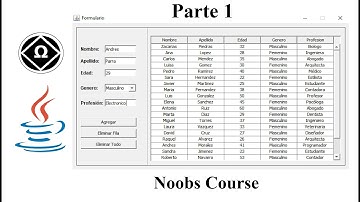 🟥 Agregar  y eliminar datos en una JTable con Java | Crear interfaz gráfica | Parte 1 de 3  👁️