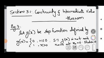 section 3.1 continuity and intermediate value theorem- part2