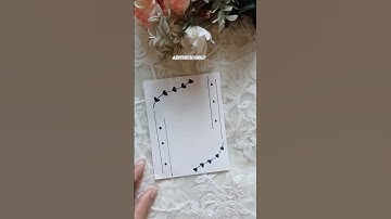 ✨️🌸 simple page border design 🌸✨️  black border design for project work #shorts #frontpage