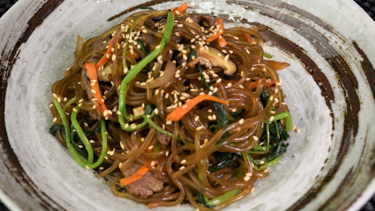 JAPCHAE Korean Stir Fry Glass Noodle YouTube JAPCHAE Korean Stir Fry Glass Noodle YouTube