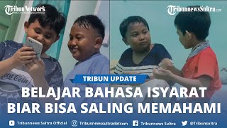 Video Viral Momen Bocah Punya Teman Tuna Wicara, Belajar Bahasa Isyarat Biar Bisa Saling Memahami