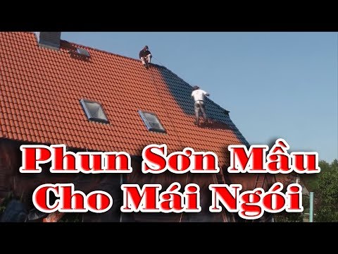 Nhà Mái Đỏ Sơn Màu Gì - Máy Phun Sơn Giá Rẻ  | Thi Công Phun Sơn Mầu Cho Mái Ngói | Sơn Toa Việt Nam Hotline 0392979999