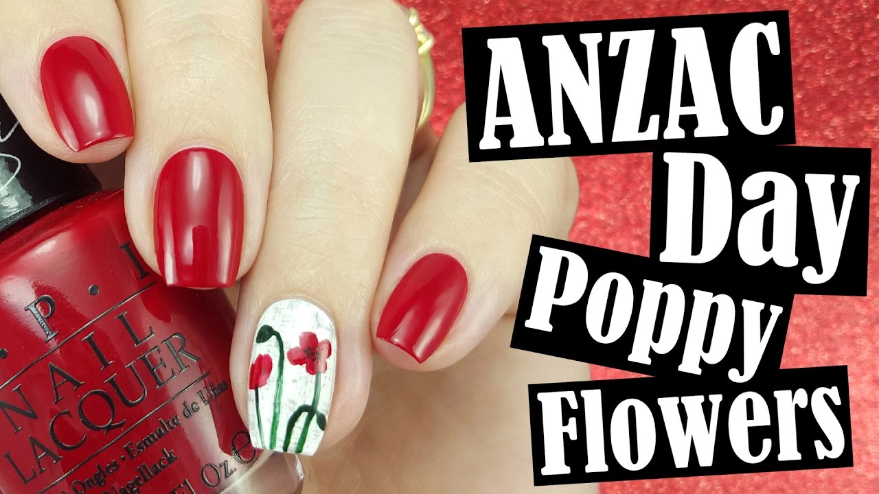 Poppy Nails | Memorial Day Nails