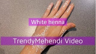 КАК рисовать мехенди БЕЛОЙ ХНОЙ / How to WHITE HENNA #1(КАК рисовать мехенди БЕЛОЙ ХНОЙ / How to WHITE HENNA Subscribe: http://goo.gl/BLIvgA Video: https://youtu.be/a1zoiSIanpw Обучение ..., 2016-02-24T19:28:19.000Z)