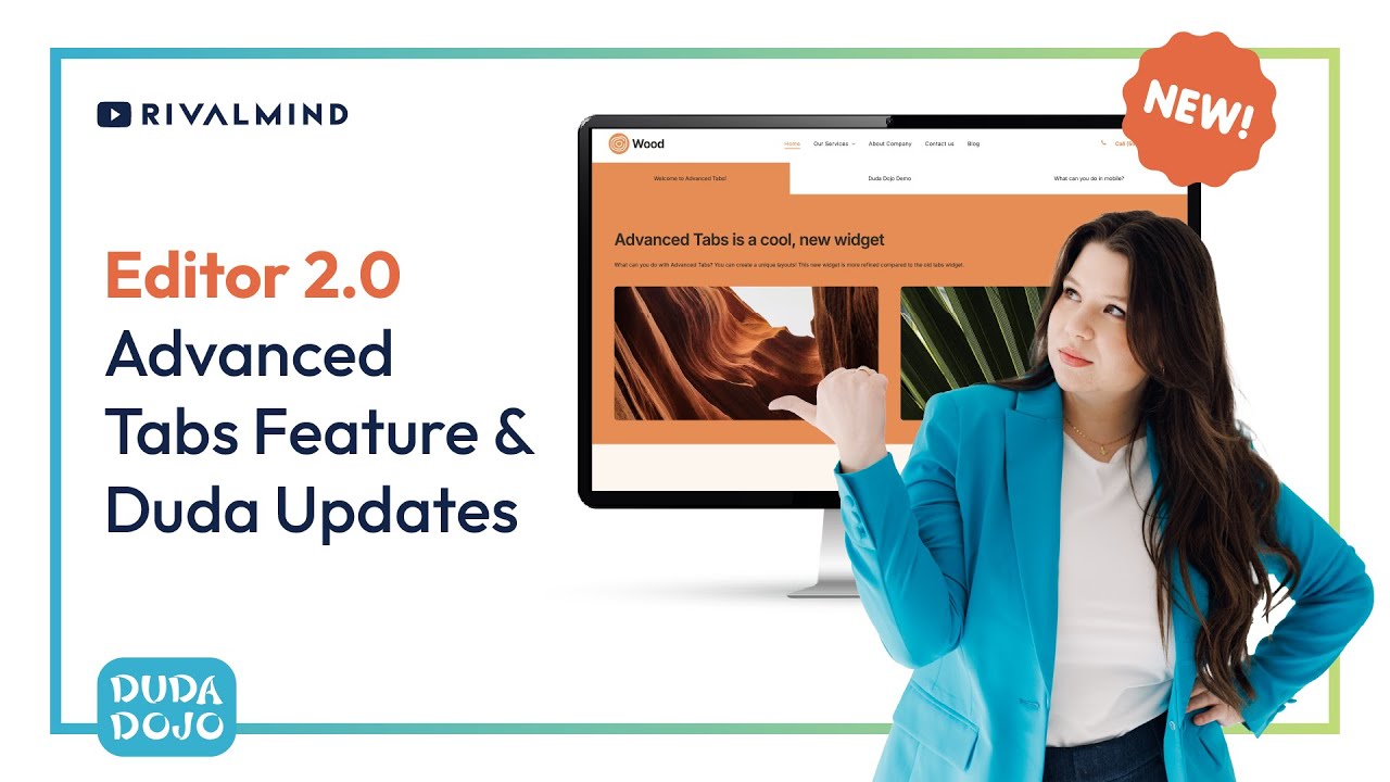 Editor 2.0 Advanced Tab Features and Duda Feature Updates - YouTube