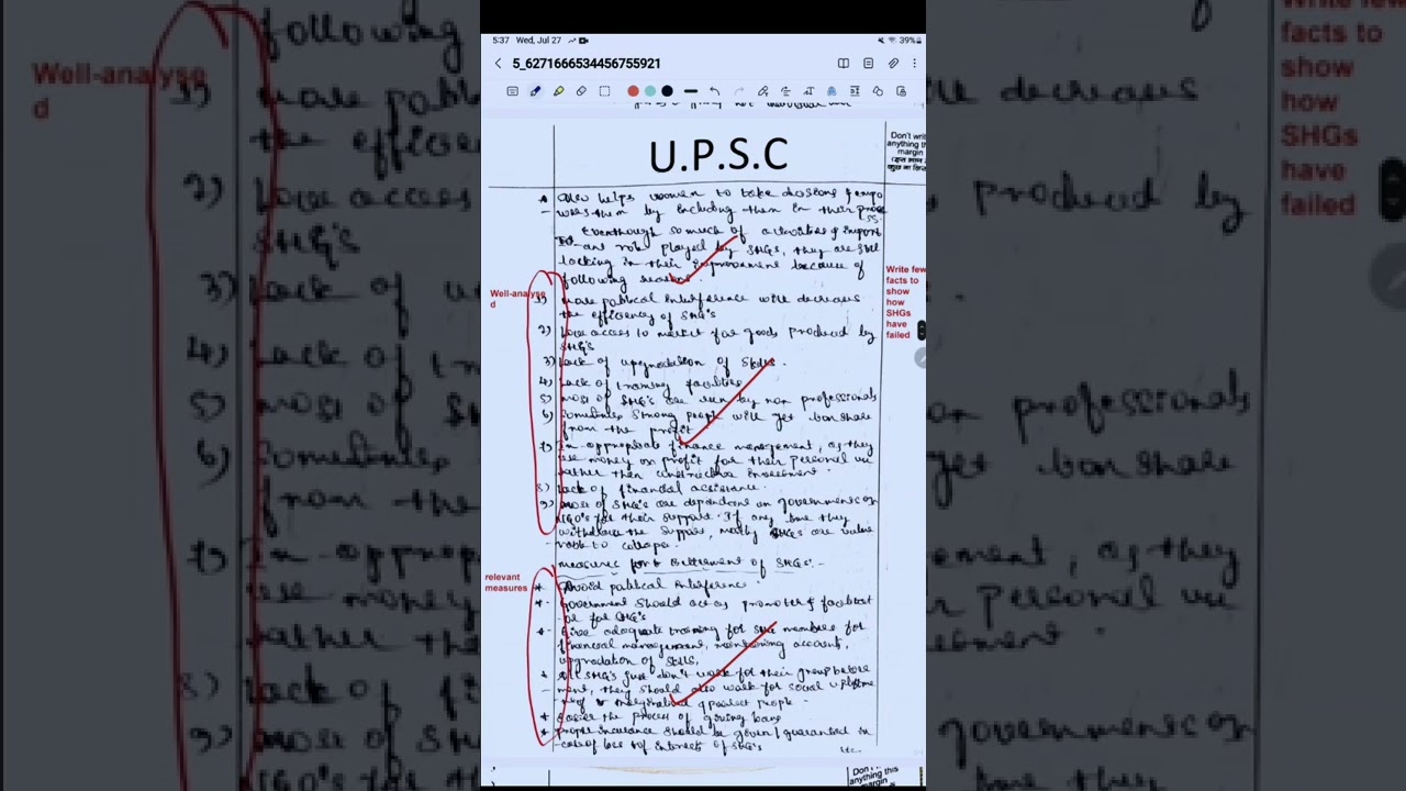 Video Reviews For UPSC Mains Answer Writing