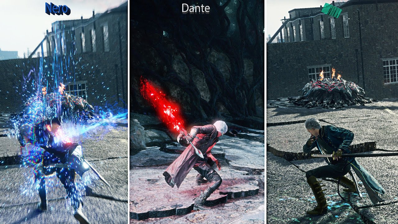 Maiores diferenças entre Vergil e Dante nos jogos Devil May Cry