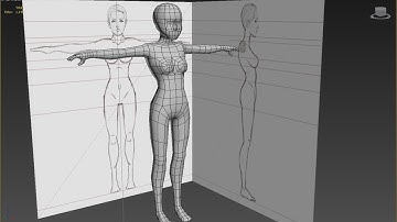 Autodesk 3ds Max Low Poly Base Woman from Box