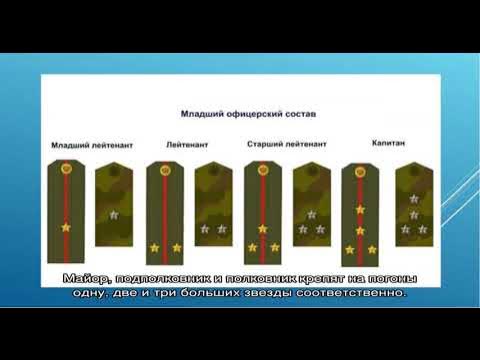 Правильное расположение звезд прапорщика