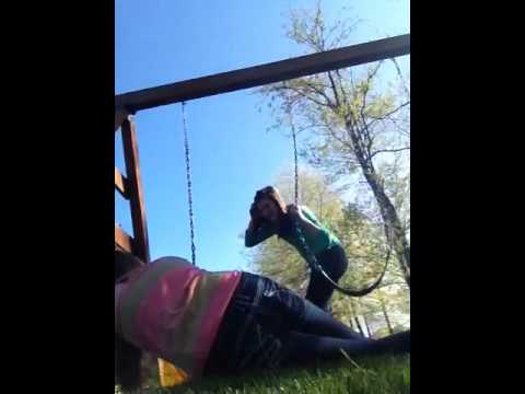 Swing set FAIL! Swing Breaks - YouTube