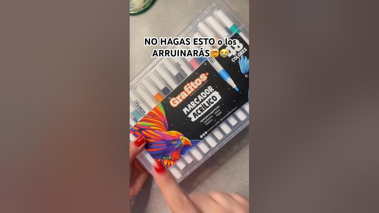 🤔MARCADORES a base de AGUA vs a base de Alcohol Diferencias🤯#shorts  #materialesdearte #marcadores 