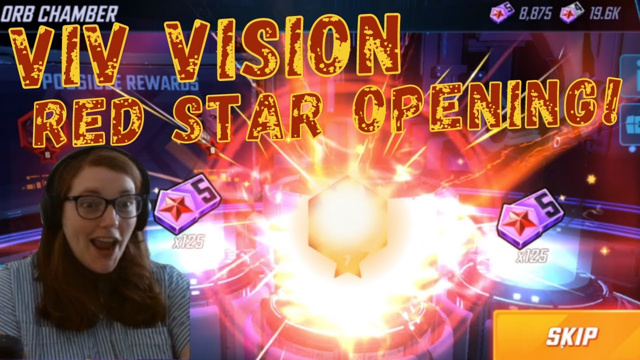 7 Red Star LETS GO!! Viv Vision Red Star Opening! Marvel Strike Force, MSF!