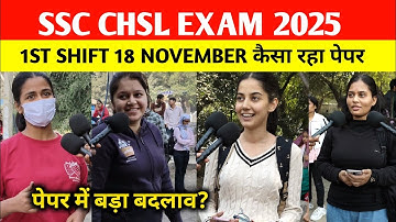 SSC CHSL analysis 18 november 1shift। Ssc chsl 2025 review। Ssc chsl exam analysis today। Ssc chsl 