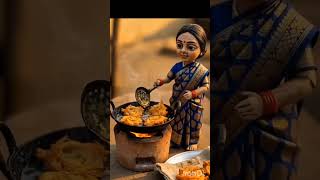 “Mini Doll Making Crispy Onion Pakora 🧅#shorts
