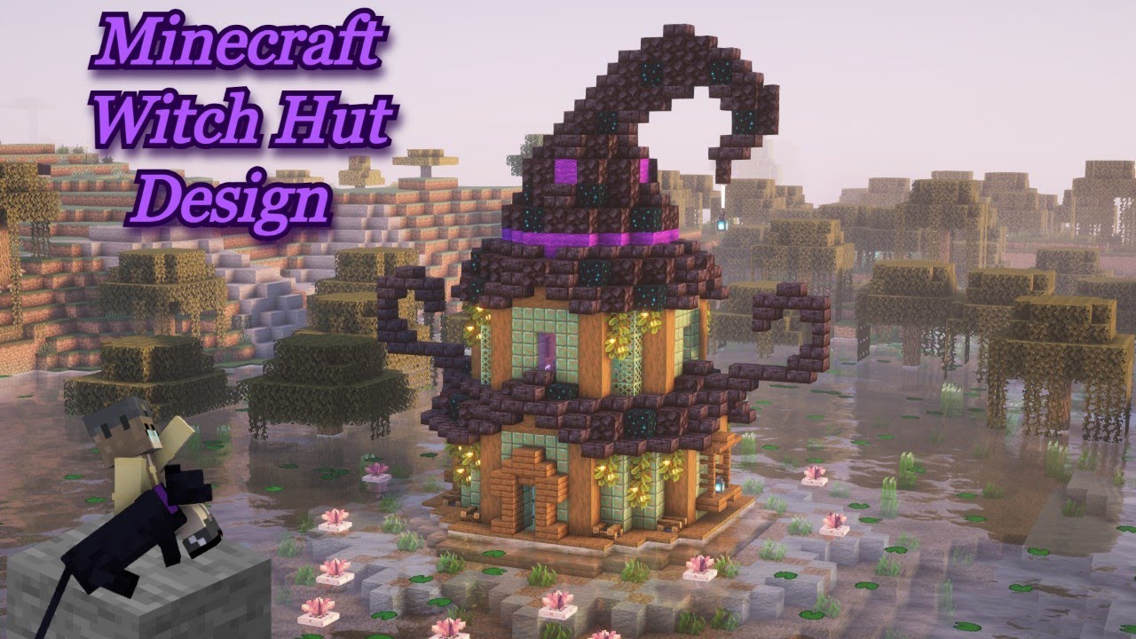 Minecraft | How To Build A Witch Hut Design [ Tutorial ] - YouTube