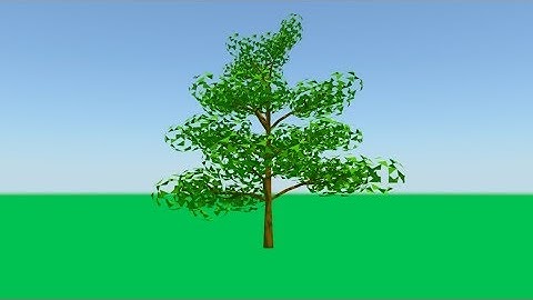 3d modeling low poly Tree Version 2nd (Autodesk Maya Tutorial)