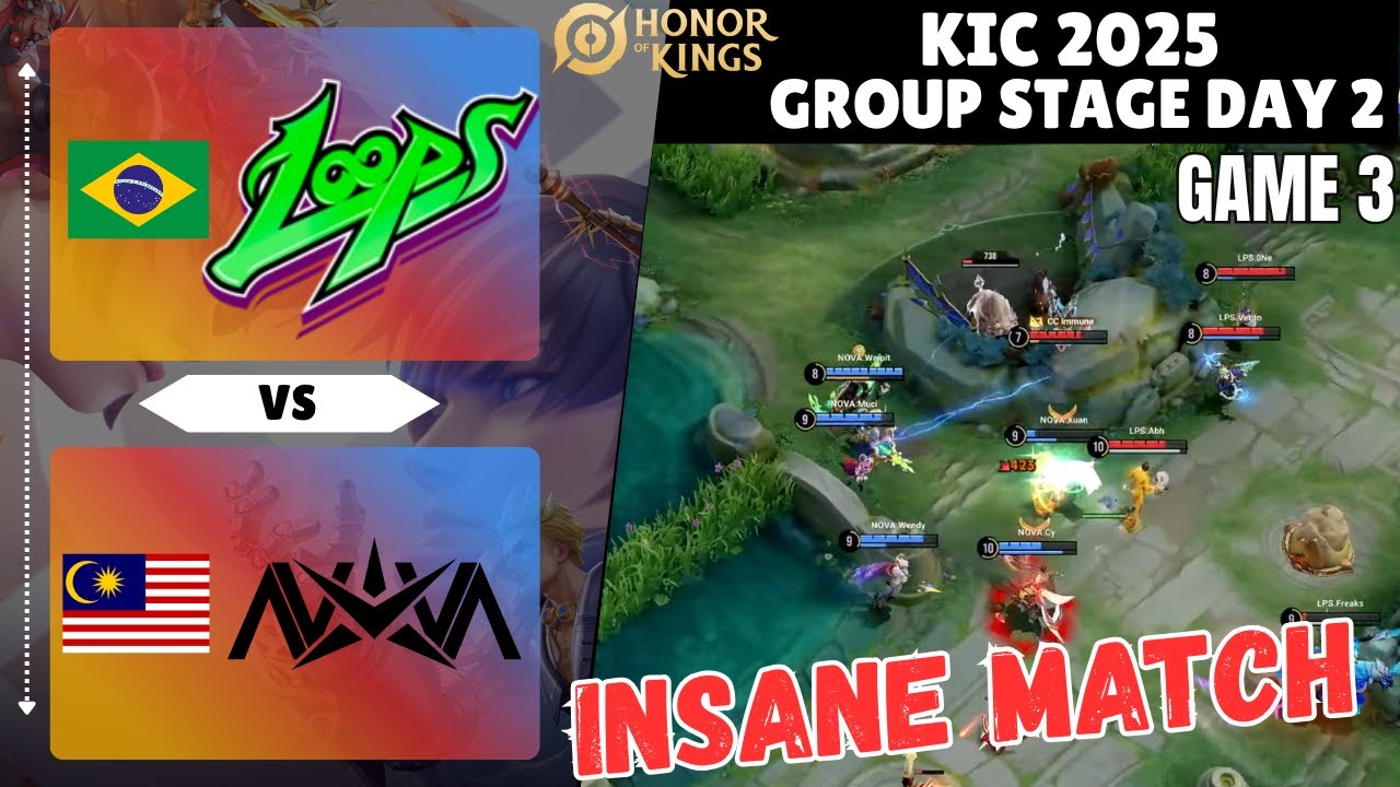 🇧🇷 Loops vs 🇲🇾 Nova Esports | GAME 3 | HIGHLIGTS | KIC2025 | Group Stage Day 2