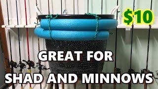 How To Make A Floating Live Bait Bucket / Live Well