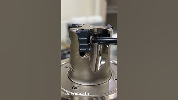 We tried shoulder milling of ap = 11 mm with jagged inserts!  #cnc #machine #cuttingtools