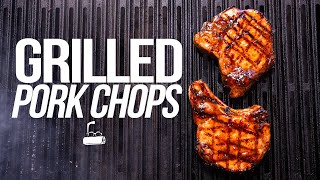 THE BEST GRILLED PORK CHOPS THAT YOU REALLY NEED TO MAKE! | SAM THE COOKING GUY