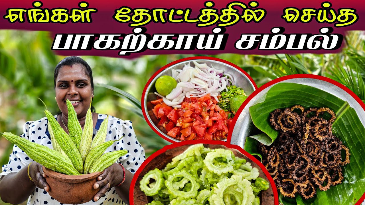 கசப்பே இல்லாத பாகற்காய் சம்பல் | Village Cooking ♥️ | vanni vlog