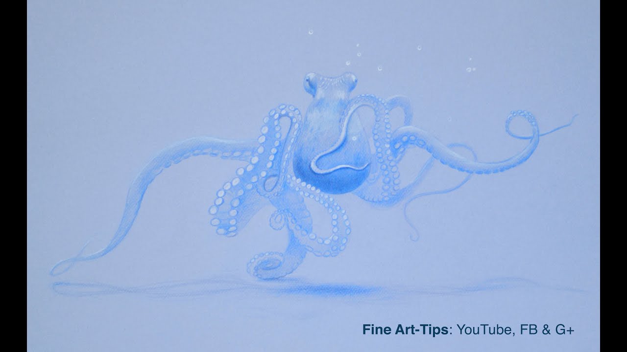 How to Draw an Octopus - Underwater