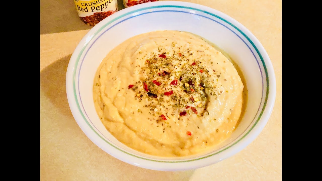 Garlic Hummus With Herbs And Red Pepper FlakesChick Pea DipGarbanzo