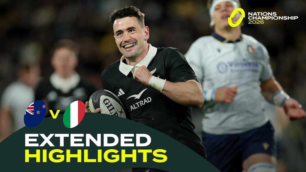 Record-Breaking Jordan SENSATIONAL đĽ | New Zealand v Italy | Nations Championship 2026 | Highlights