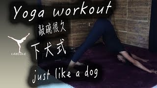 【蘭蔻 】Yoga workout /Just like a dog 痠痛Bye