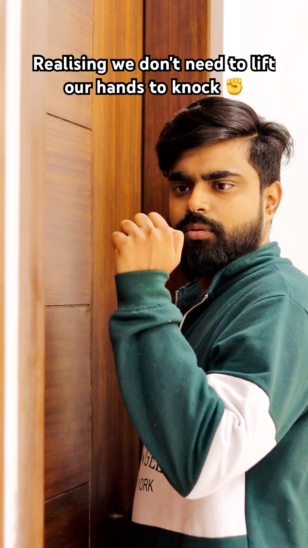 Realising we don't need to lift our hand to knock ✊ #dushyantkukreja #shorts