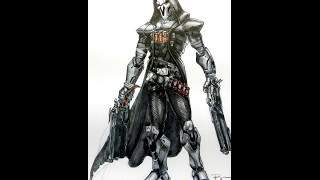 Drawing Reaper Overwatch (speed drawing)