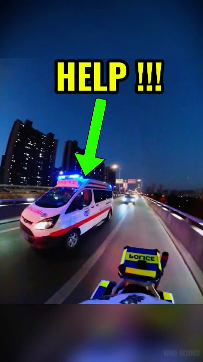 The Police Quickly Cleared The Traffic To Help The Ambulance Get Through #police #cops #shorts