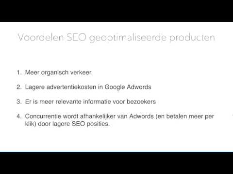 SEO webinar voor CCV Shop webwinkels