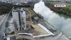 Dynamitage de silos - Site Lafarge (Cormeilles-en-Parisis)