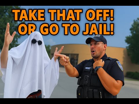 Dressing Up Like A Ghost Is Illegal Now! Police Coming In Hot! Funny 1A Journalism!