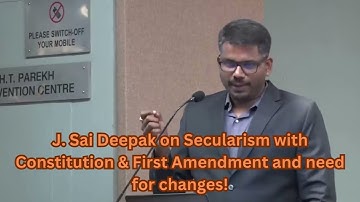 J Sai Deepak on Secularism with Constitution!#trending #viral