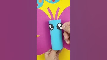 How to Make Butterfly with Toilet Paper Roll || DIY Butterfly Craft for Kids