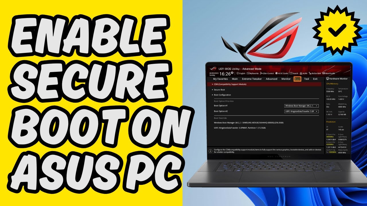 [Easy Guide] Enable Secure Boot on ASUS PC