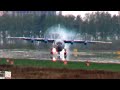 Ан-12 развернуло перед касанием. Посадка при боковом ветре / Аэродром Чкаловский 2020