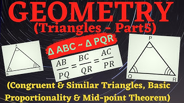 Triangles(Part5) || Similar Triangles || Basic Proportionality & Mid-Point Theorem #cat #gmat