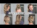 6 EASY &amp; TRENDY BACK TO SCHOOL HAIRSTYLES 2023! Long, Medium, &amp; Short Hairstyles|