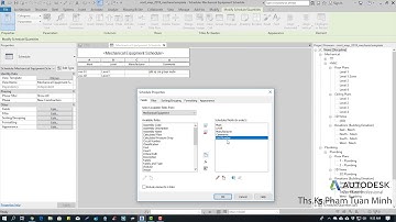 Hướng dẫn sử dụng Revit MEP 2019 | Bài 58: Tạo bảng thống kê