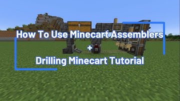 Minecraft Create | How To Use Cart Assemblers + Drilling Cart Tutorial