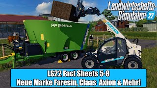 LS22 -  LS22 Fact Sheets 5-8 | Neue Marke FARESIN, Claas Axion 870 - 800, Massey Ferguson MF 5S