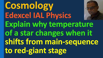 Lesson on Cosmology Edexcel IAL Physics IAL Unit 5 WPH15/01 Main sequence Red giant life span